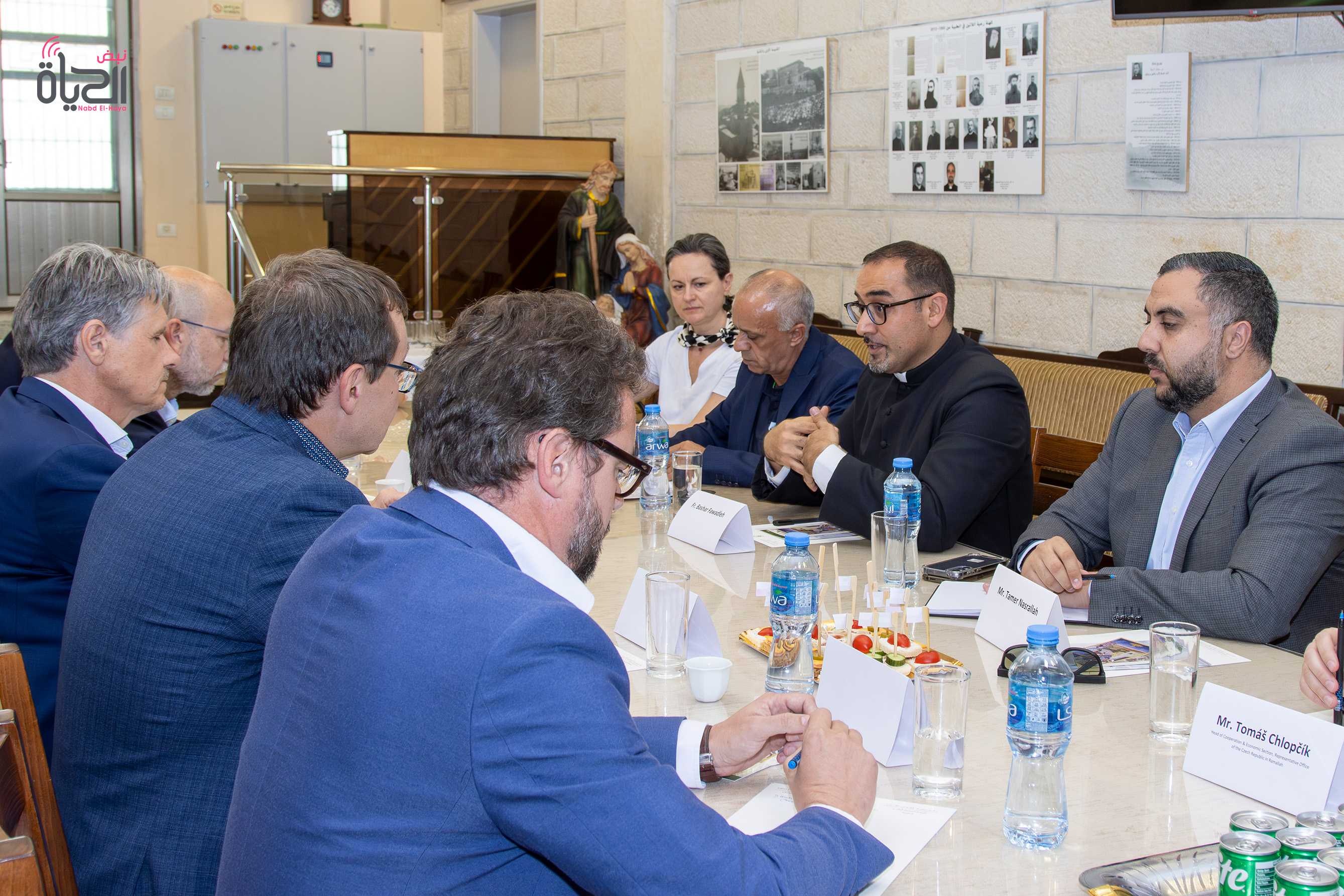 Father Bashar Fawadleh Updates Czech Delegation on Taybeh’s Christian Presence and Community Life