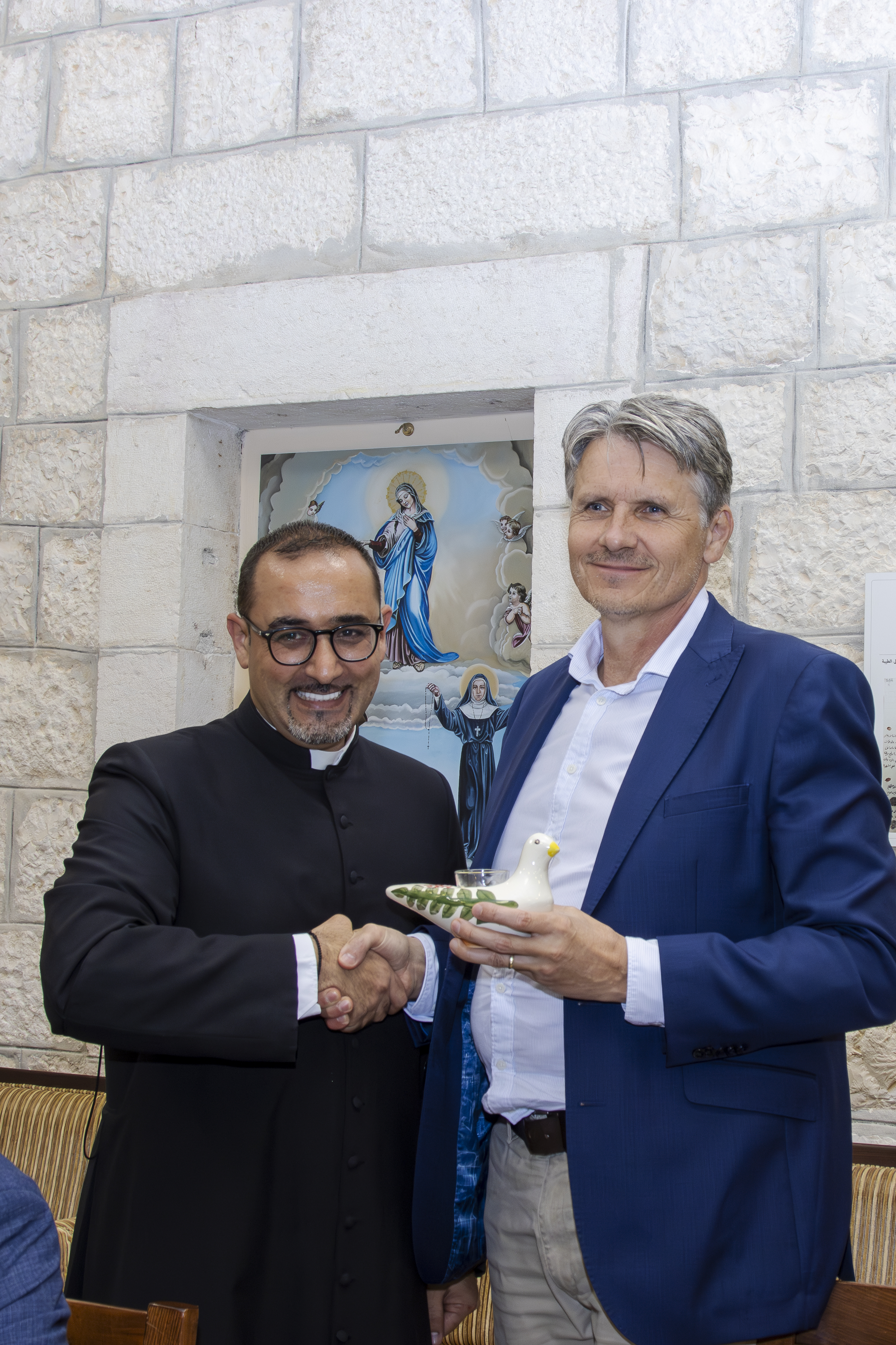Father Bashar Fawadleh Updates Czech Delegation on Taybeh’s Christian Presence and Community Life