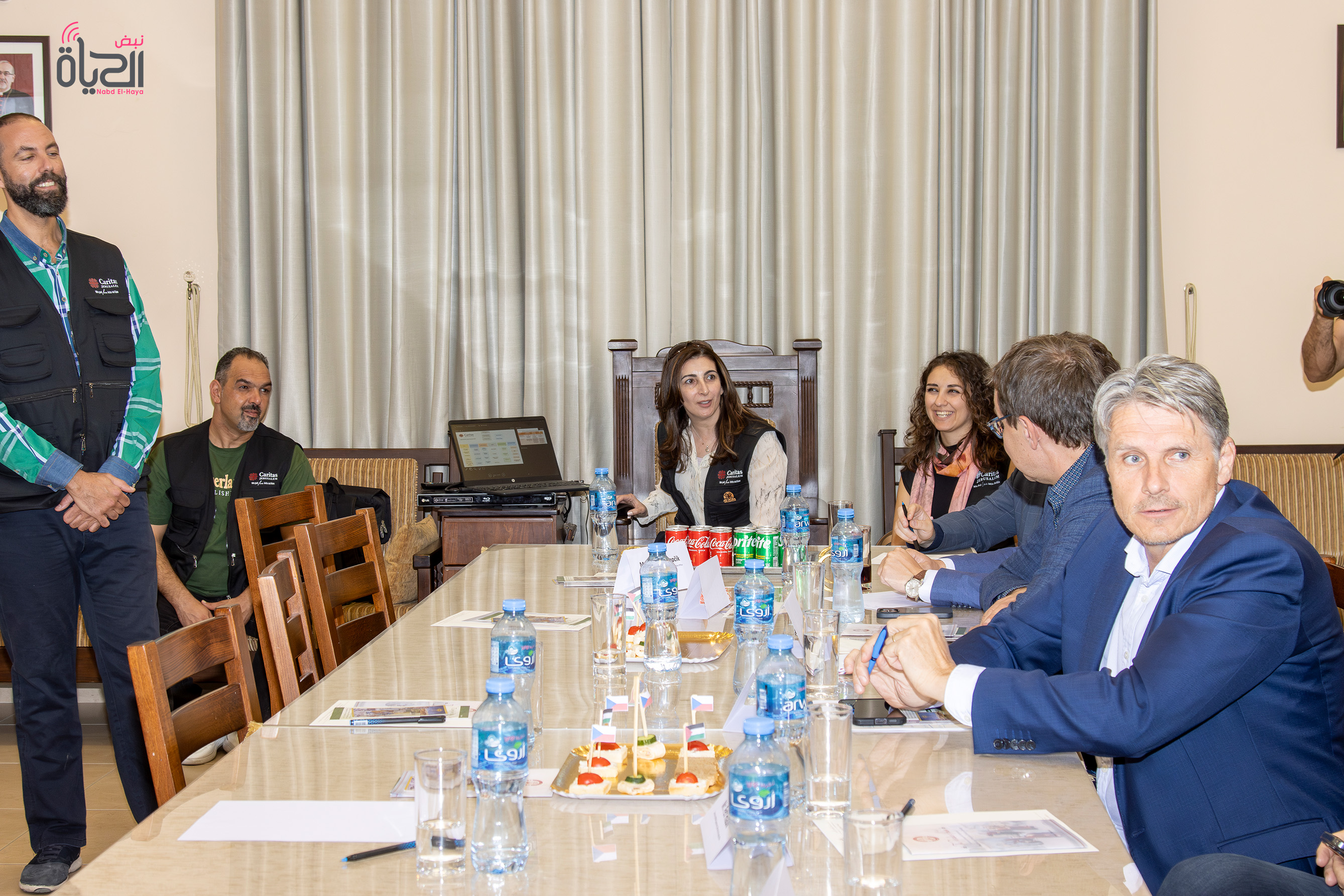 High-Level Czech Delegation Visits Caritas Medical Center in Taybeh and Reviews Caritas Jerusalem Programs