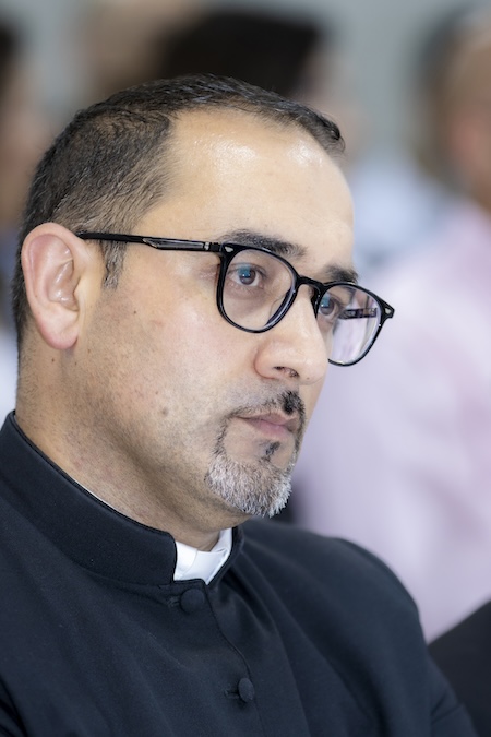 Father Bashar Fawadleh, parish priest of the Church of Christ the Redeemer in Taybeh