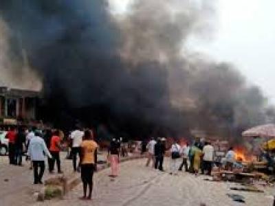 حرق كنيسة في نيجيريا 