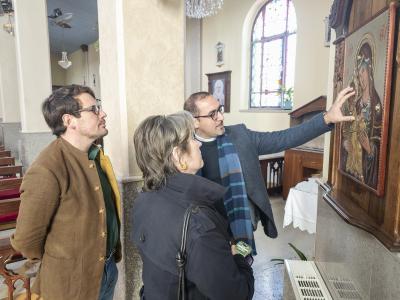 Father Bashar Fawadleh Receives Ambassador of the Order of Malta and Highlights Taybeh’s Challenges
